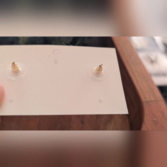 Minimalist Delicate Unique Design Elegant Pink Cherry Stud Earrings - Picture 7 of 7